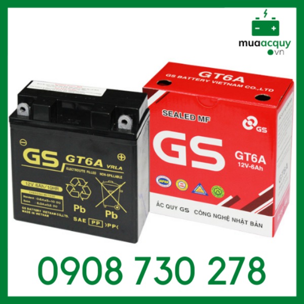 Bình ắc quy GS GT6A (12V - 6Ah)