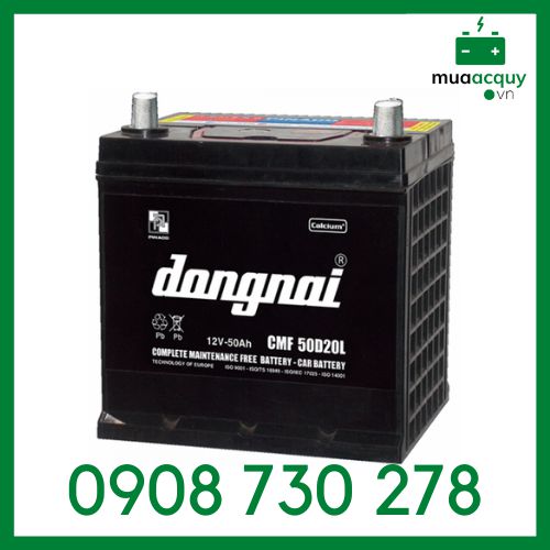 Ắc Quy Đồng Nai CMF 50D20 R/L (12V-50Ah) 