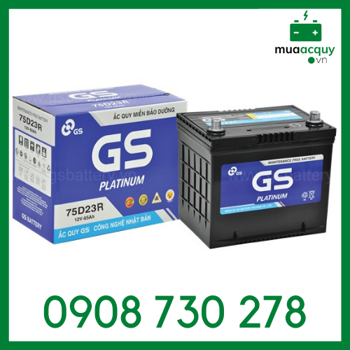 Ắc quy GS 75D23R MF (12V - 65Ah)