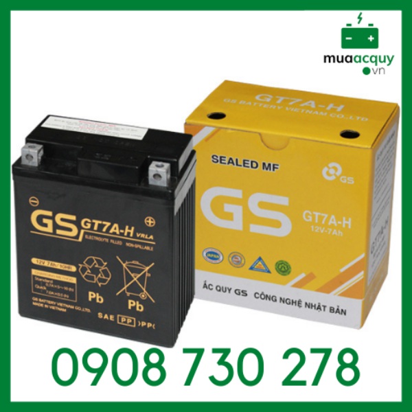 Bình ắc quy GS GT7A-H (12V - 7Ah)