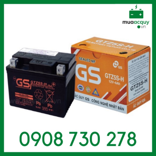 Bình ắc quy GS GTZ5S-H (12V - 4Ah)