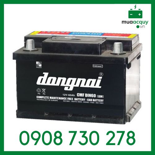 Ắc quy Đồng Nai CMF DIN60-LBN (12V- 60Ah)