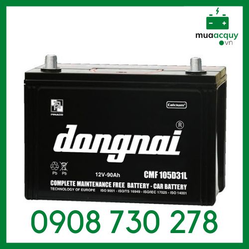 Ắc quy Đồng Nai 12V 90Ah - CMF 105D31 (R/L)