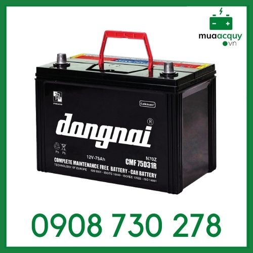  Ắc quy Đồng Nai CMF 75D31 (12V-75Ah) 