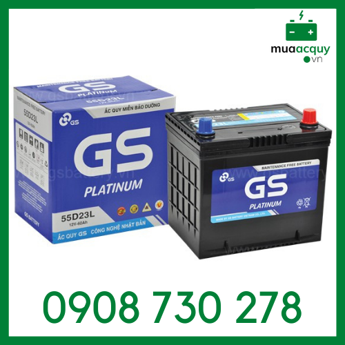 Ắc quy GS 55D23L MF (12V - 60Ah)