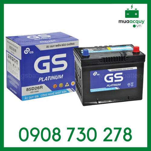 Ắc quy GS MF 85D26R (12V - 75Ah)